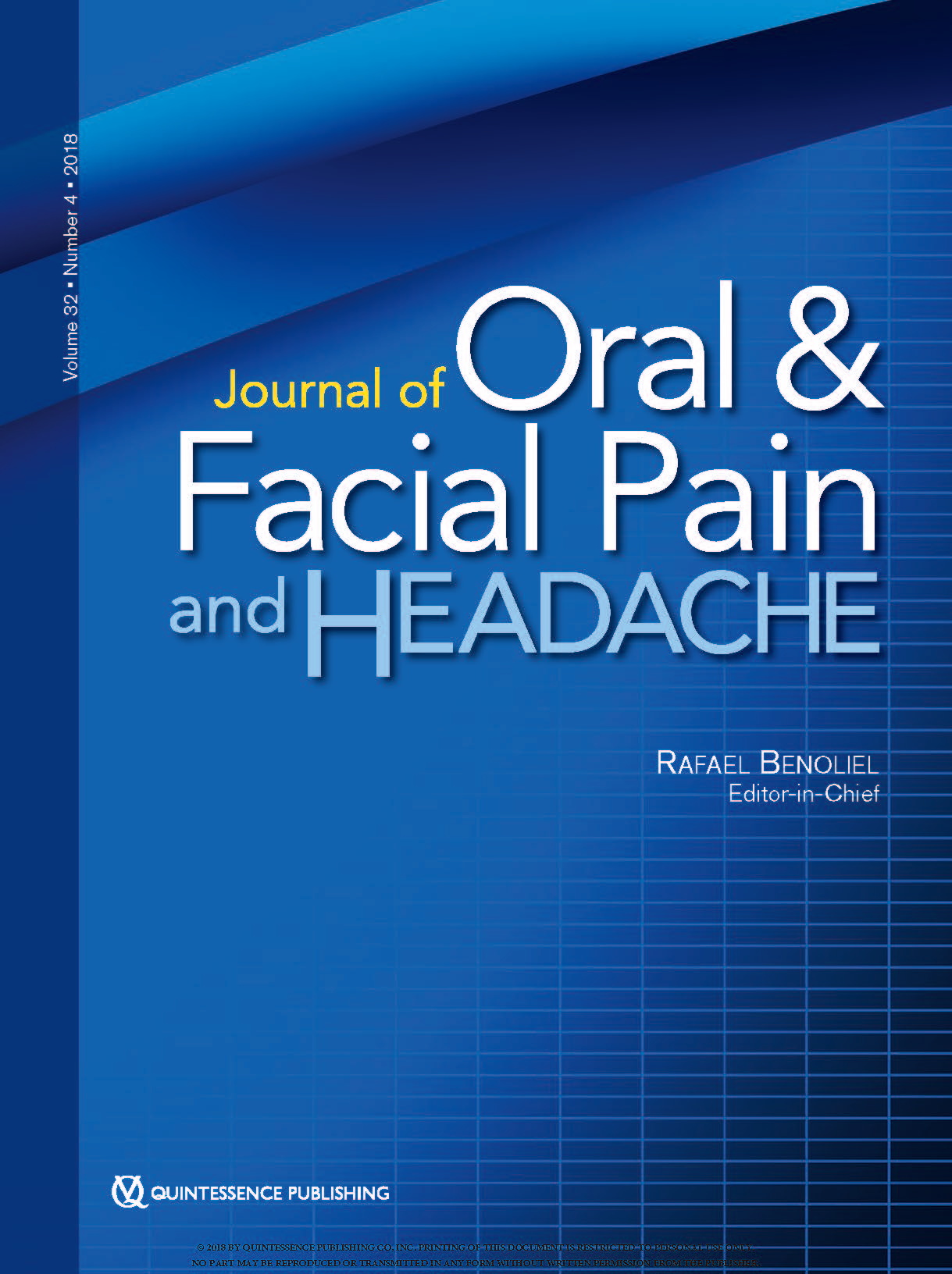JOFPH Volume 32 Issue 4 cover