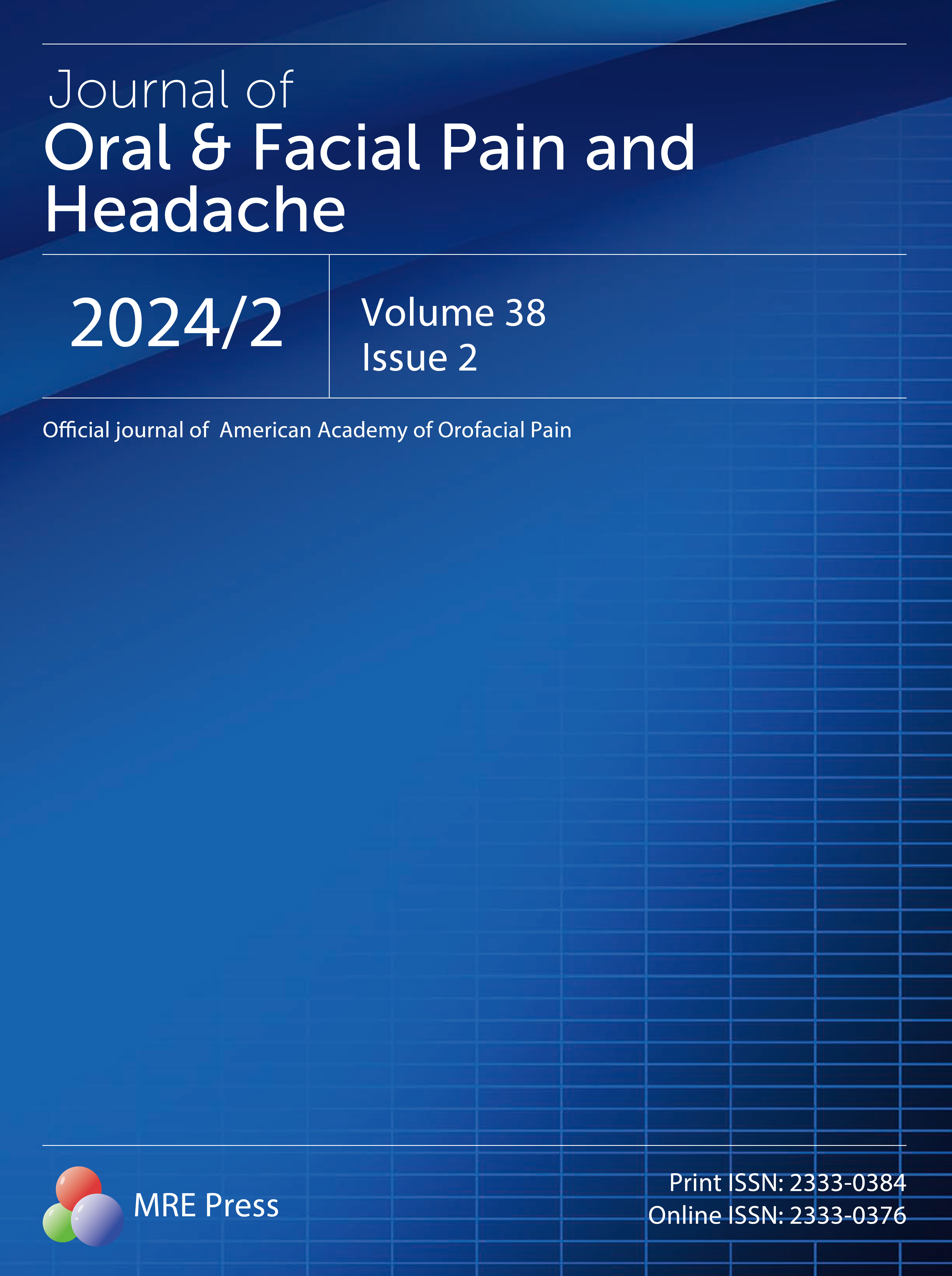 JOFPH Volume 38 Issue 2 cover