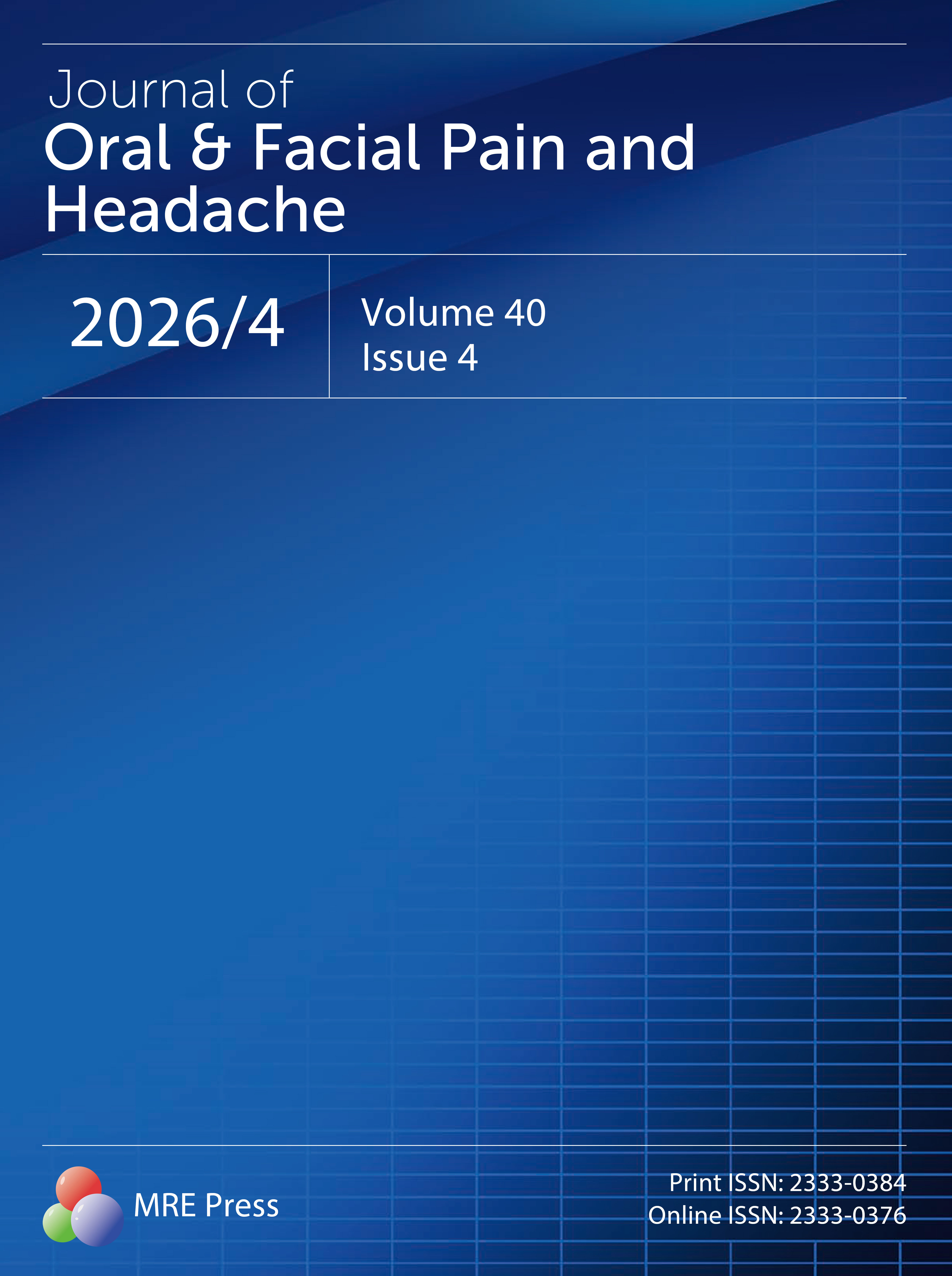 JOFPH Volume 40 Issue 4 cover